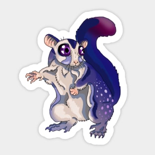 Purple sugar glider baby Sticker